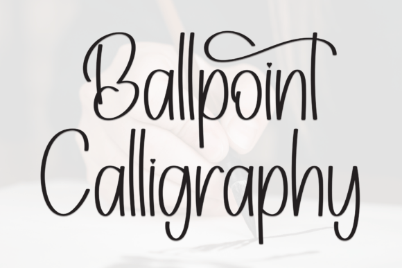Ballpoint Calligraphy: A Script Amp Typeface for Modern Campaigns