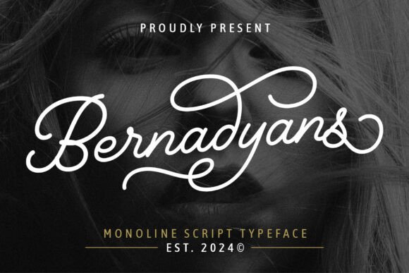 Bernadyans: A Graceful Script Typeface for Modern Editorial Design