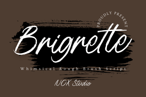 Brigrette: A Whimsical Rough Brush Script Font for Bold Brand Identity
