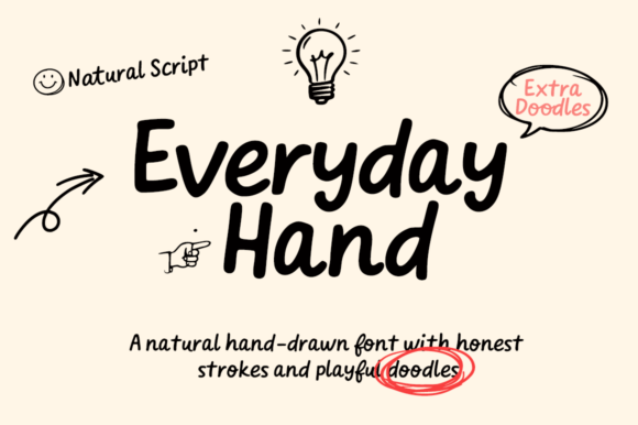 Everyday Hand: A Natural Handwritten Typeface for Warm Brand Identities