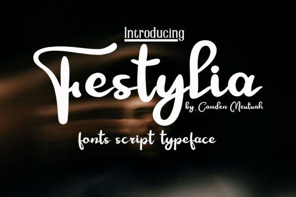 Festylia Typeface: Elevate Campaign Visuals with Unique Script Design