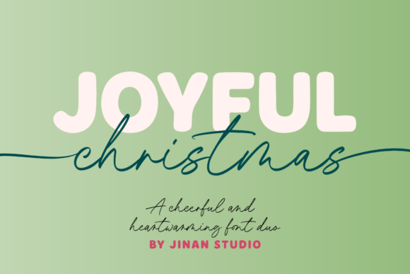 Joyful Christmas Duo: A Playful, Heartwarming Font Pair for Handmade Holiday Designs
