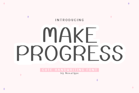 Make Progress: A Handwritten Typeface for Editorial Warmth