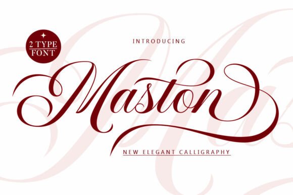 Maston: A Modern Script Font for Campaign Creativity