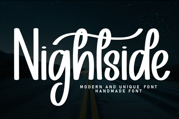 Nightside Typeface: Elevating Editorial Design with Modern Brush Script