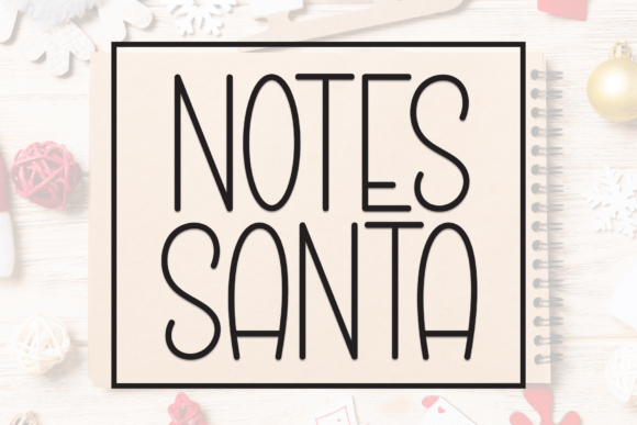 Notes Santa: A Warm, Handwritten Display Font for Crafters