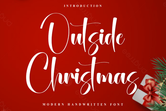 Outside Christmas: The Handwritten Typeface for Polished Brand Visuals