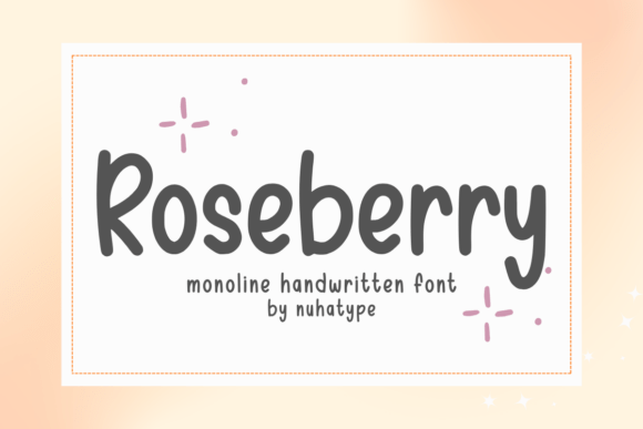 Roseberry: A Sweet Handwritten Font for Authentic Brand Identity