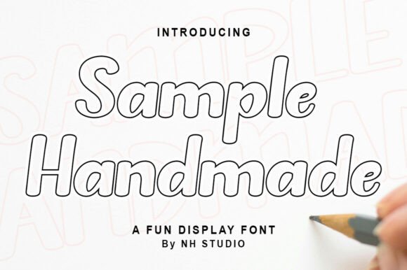 Sample Handmade Outline: A Sweet Script Font for Editorial Design