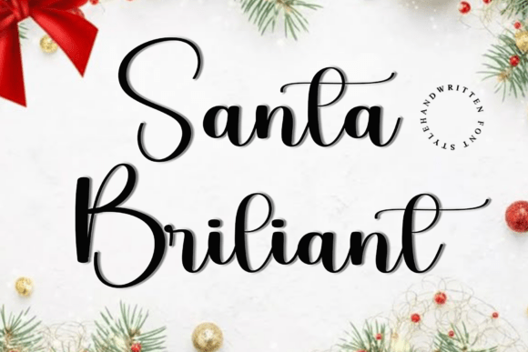 Santa Briliant: The Festive Typeface for Seasonal Crafters