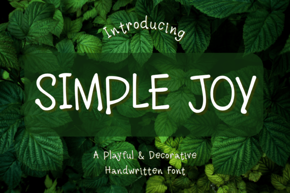 Simplejoy: The Handwritten Font That Brings Warmth to Your Brand Identity