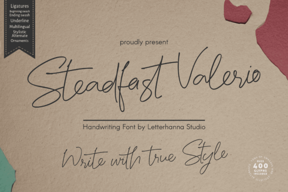 Steadfast Valerio: The Script Font That Elevates Small Business Branding