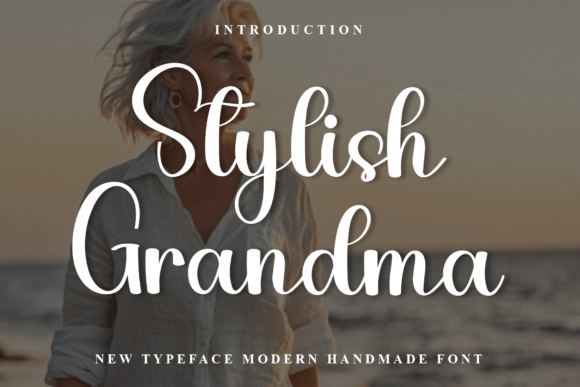 Stylish Grandma: A Festive Typeface for Editorial Design