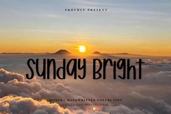 Sunday Bright: A Playful Handwritten Typeface for Warm Brand Identities