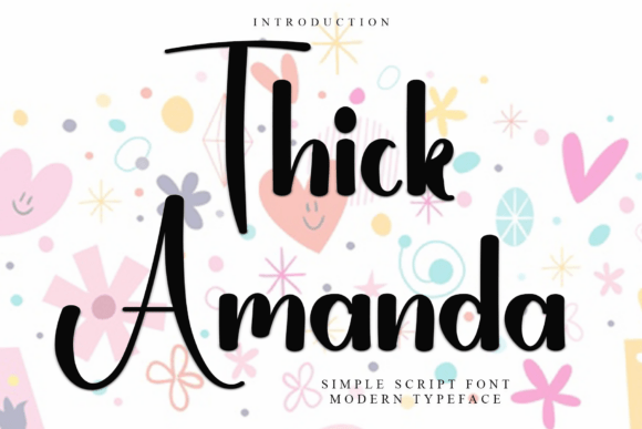 Thick Amanda: A Festive Display Font That Delivers Joy—Not Just Decoration