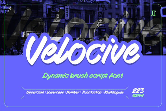 Velocive Typeface: A Dynamic Handwritten Font for Editorial Design
