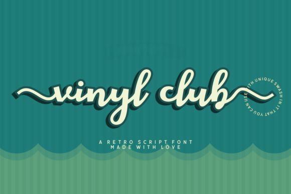 Vinyl Club Typeface: Elevating Campaign Visuals with Retro Script Energy