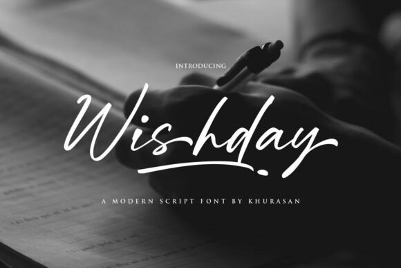 Wishday: The Modern Script Font for Clean Campaign Design